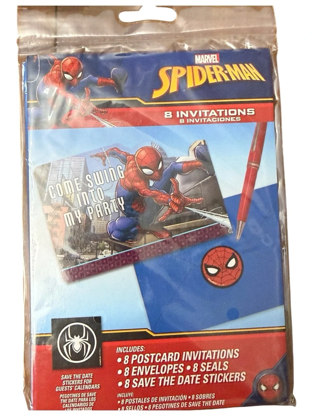 Spiderman / Batman Marvel Party Supplies Set in Red and Blue